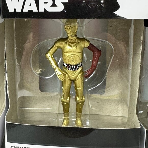 Star Wars Hallmark Ornaments Set Vader Yoda Rey C3PO Phasma Guard Stormtrooper - Picture 2 of 16